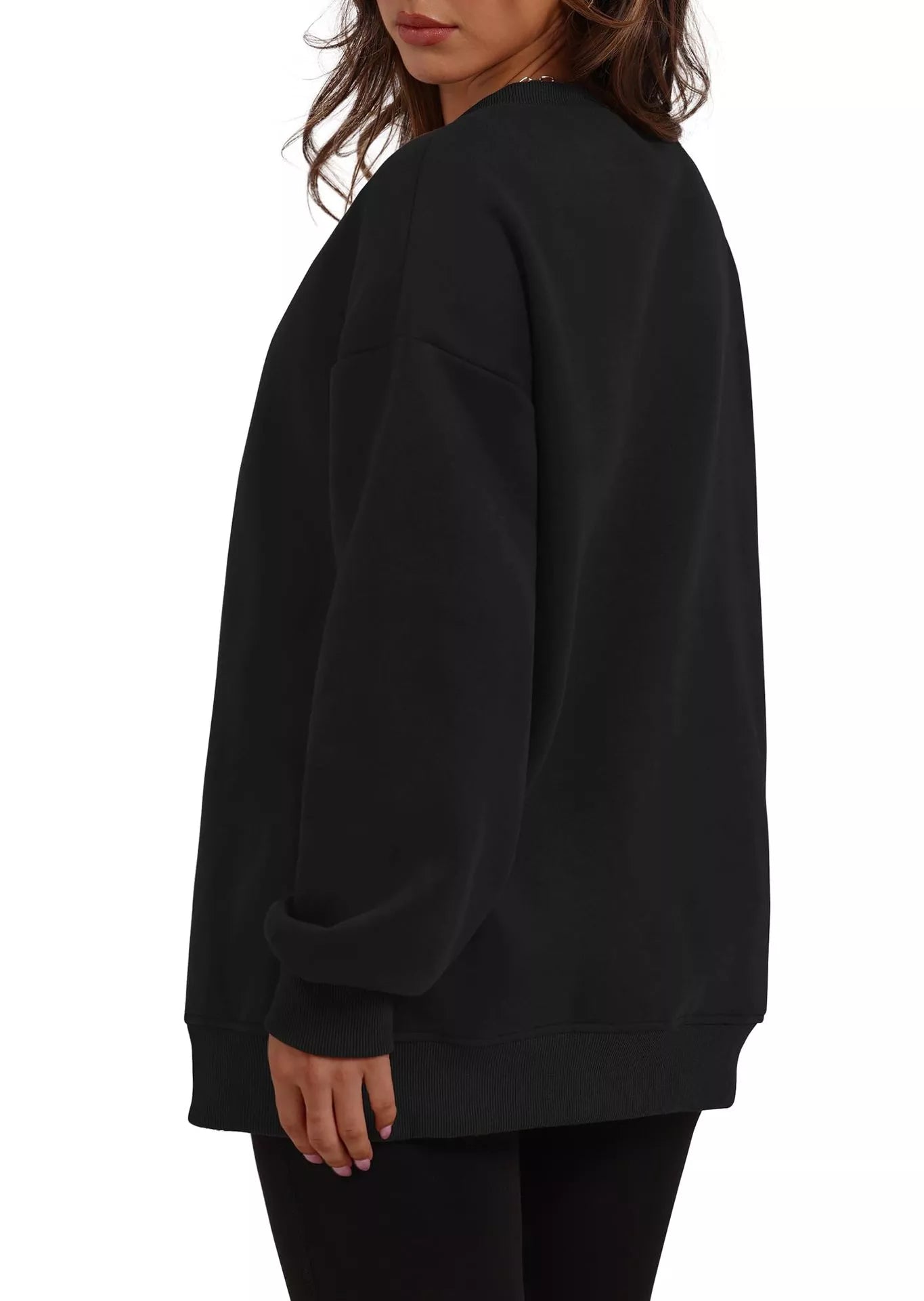 Casual Solid Color Long Sleeve Sweatshirt