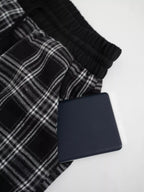 Relaxed Fit Plaid Pants