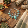 Bold Southwestern Turquoise V-Shape Pendant