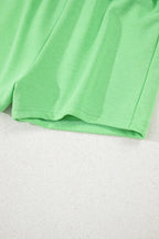 Drawstring Solid Mini Skort