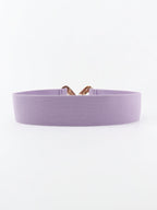 Geometric Buckle Elastic Wide Belt