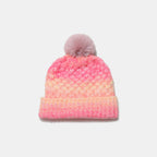 Gradient Knit Hat with Pompom