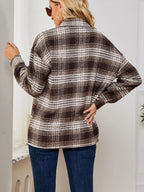 Plaid Button-Up Shirt