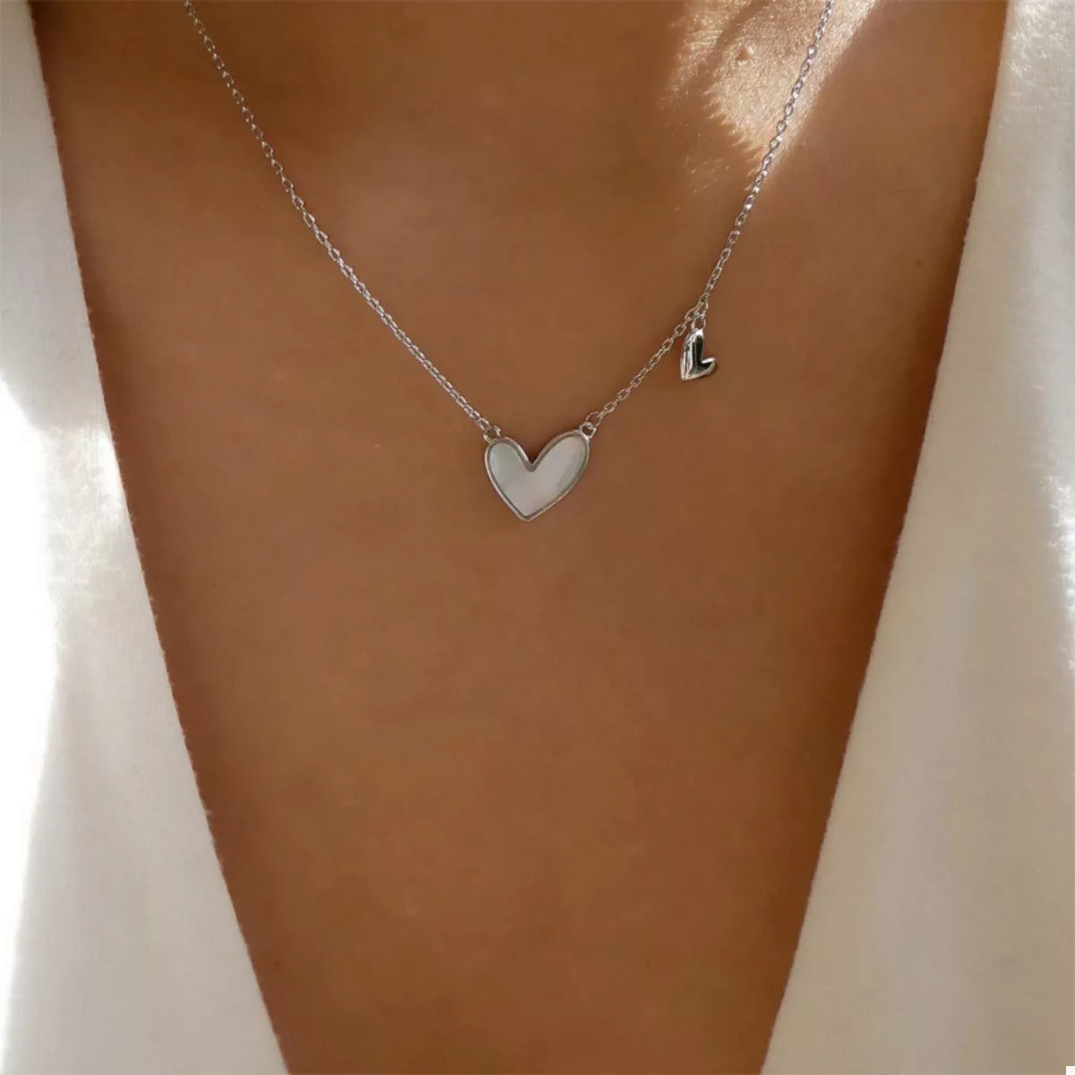 Alloy Heart Pendant Necklace