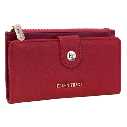 Ellen Tracey Pebble Grain Clutch Wallet