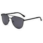 ALMONTE | Women Flat Lens Polarized Round Fashion Aviator Sunglasses