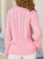 Cable Knit Long Sleeve Sweater