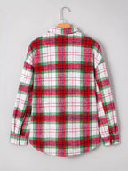 Plaid Button-Down Long Sleeve Shacket