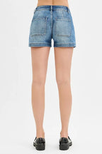 RISEN Low Rise Patched Pocket Shorts