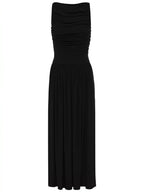 Full Size Ruched Sleeveless Maxi Dress Plus Size