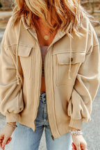 Casual Zip Up Jacket with Pockets