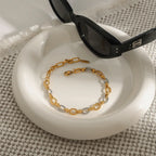 Two-Tone Chain Link Jewelry Set