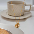 18K Gold-Plated 'Mom' Heart Necklace