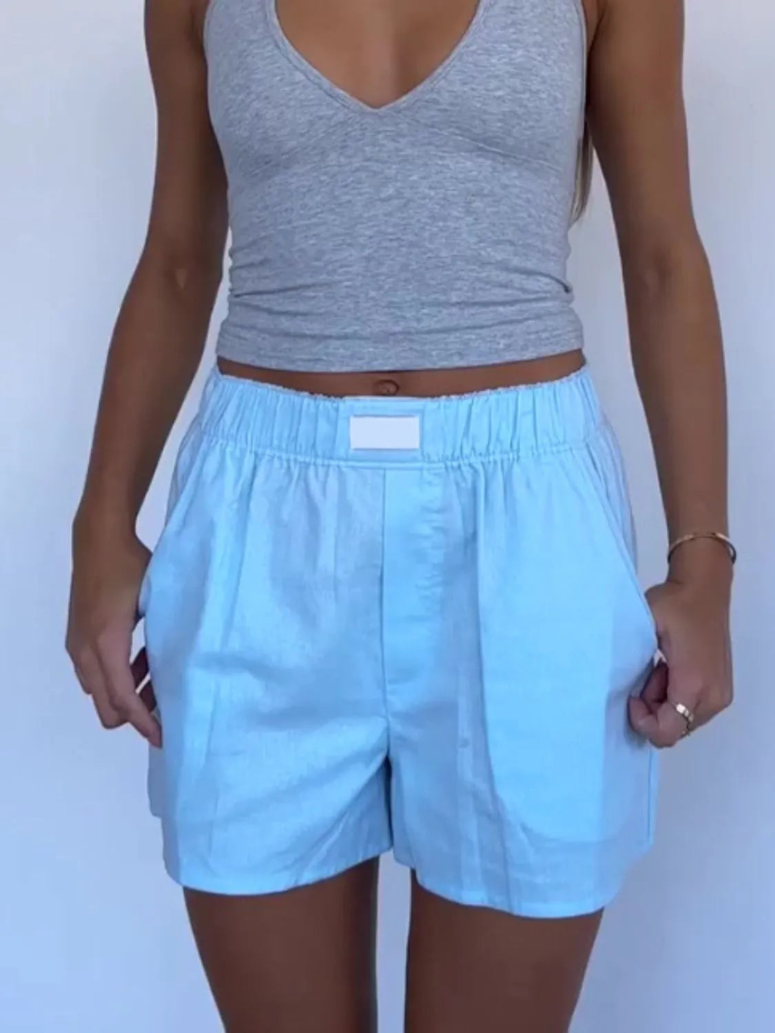 Elastic Waist Shorts