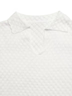 Textured Short Sleeve Knit Top