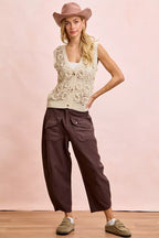BiBi Washed Terry Pants with Pockets