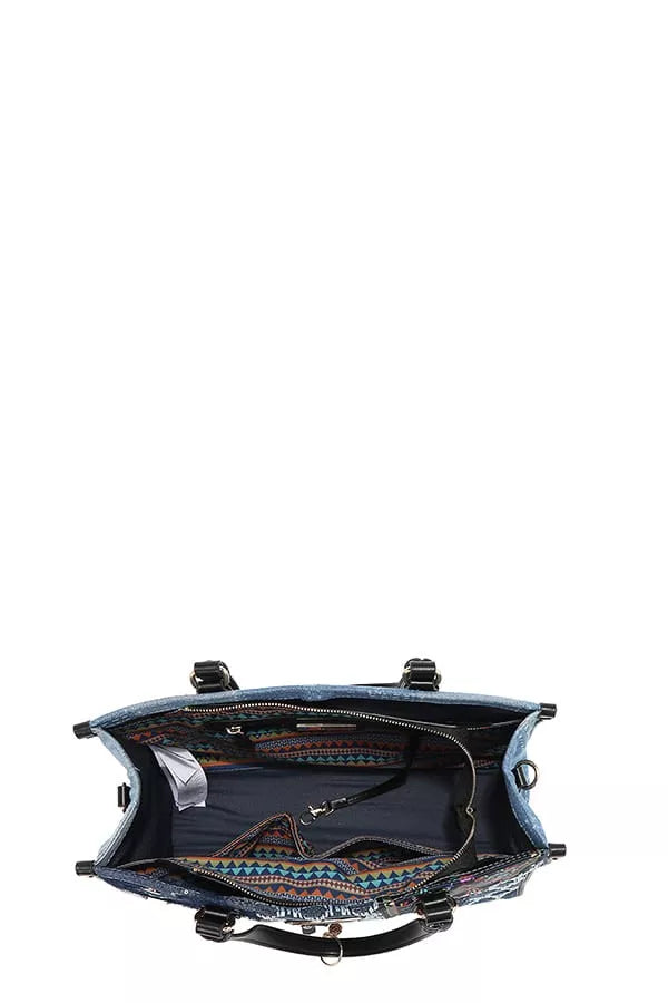 Nicole Lee USA Bosque de Amor Denim Tote Bag