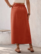 Slit Midi Skirt