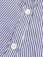 Striped Button-Up Shirt Dress