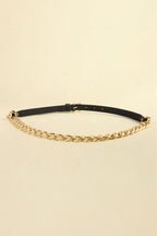 PU Leather Chain Belt