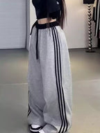Casual Loose Fit Striped Pants