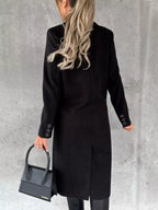 Double-Breasted Longline Coat