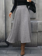 A-Line Midi Skirt