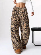 Drawstring Wide Leg Pants
