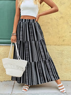 Printed High Waist Skirt