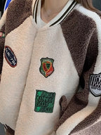 Zip Up Raglan Sleeve Fleece Jacket
