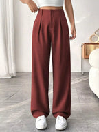Wide Leg Pleated Pants