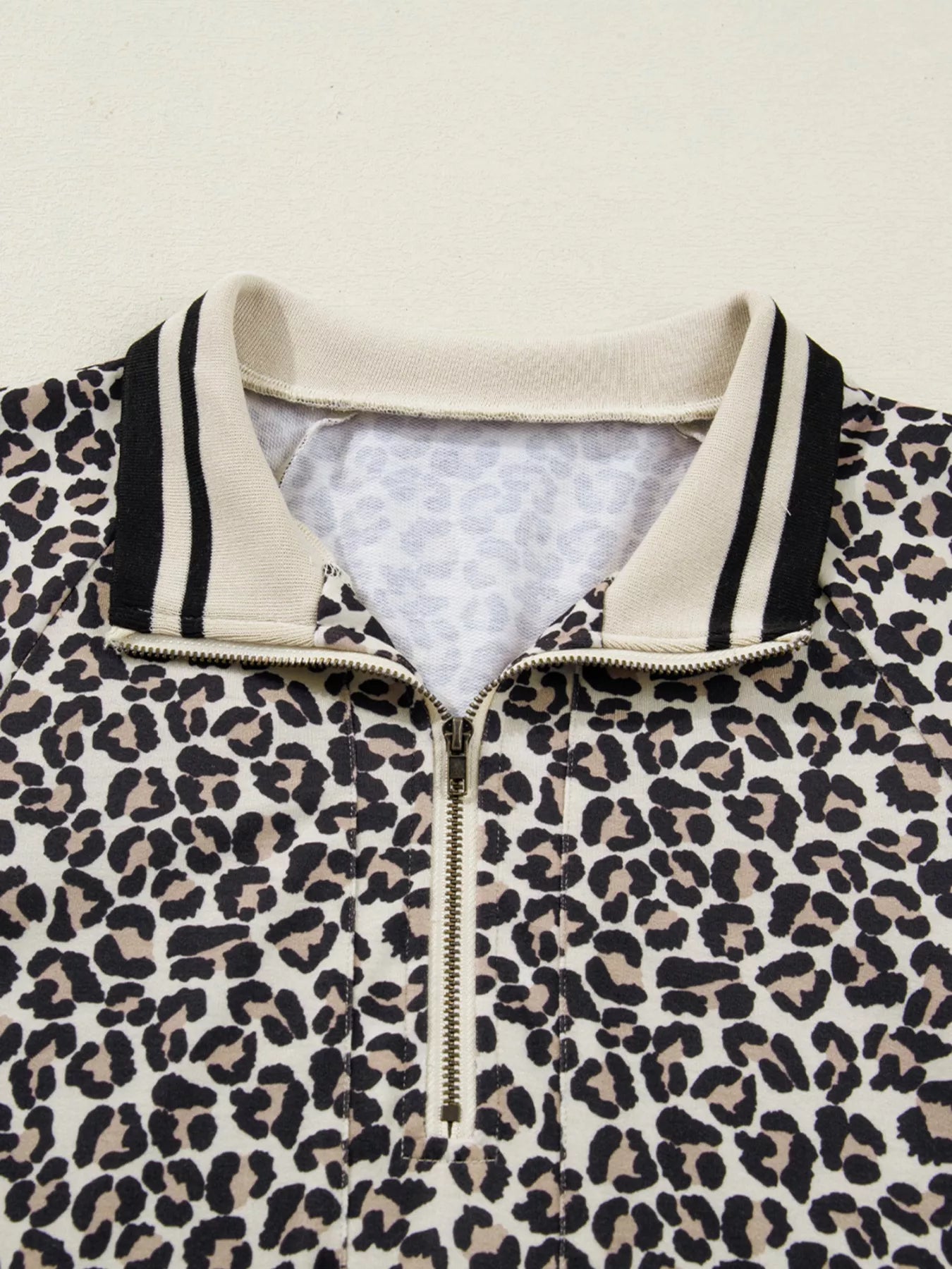 Leopard Print Zip-Up Mini Dress