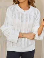 Cable Knit Long Sleeve Sweater