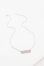 Tag Plate Necklace | Silver (sterl.)