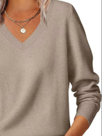 Classic V-Neck Long Sleeve Sweater