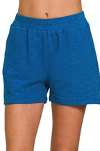 Zenana Cotton Slub Shorts
