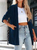 Velvet One Button Outerwear