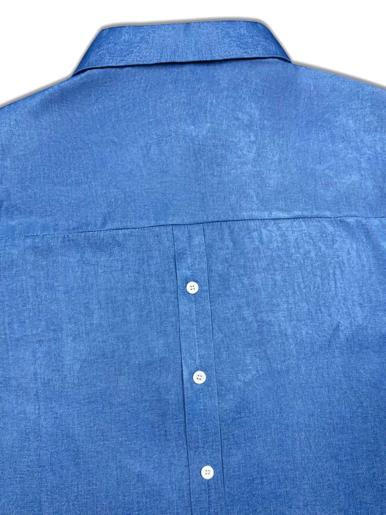 Plus Size Collared Neck Half Button Blouse