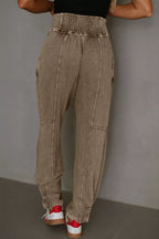 Vintage Wash High-Waisted Balloon Pants