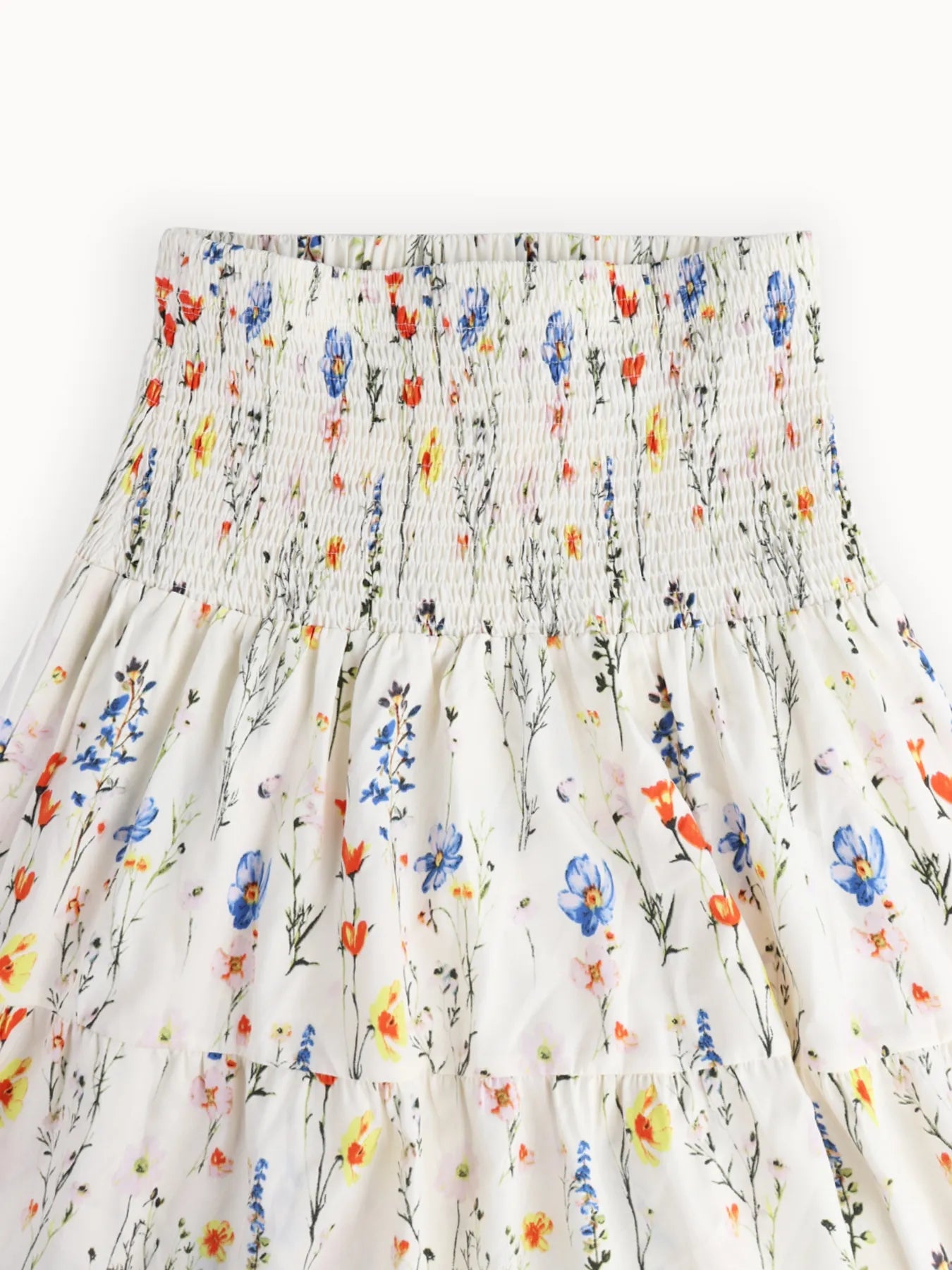 Floral Tiered Maxi Skirt