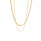 18K Gold-Plated Stainless Steel Layered Necklace