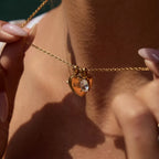 18K Gold-Plated 'Mom' Heart Necklace