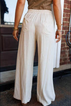 Wide Leg Drawstring Pants