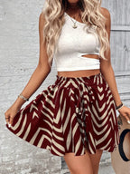 High Waist Drawstring Shorts