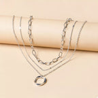 Three Layered Pendant Necklace