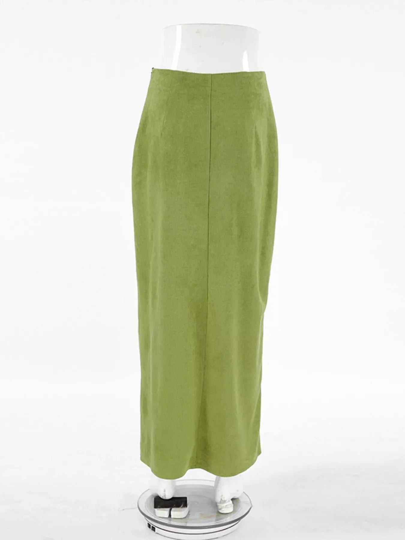 Solid Color Midi Skirt