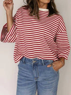 Striped Back Bow Tie T-Shirt