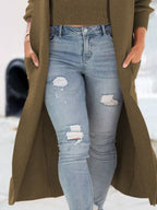 Full Size Ribbed Knit Tank and Cardigan Sweater Set Plus Size