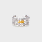 925 Sterling Silver Fish Open Ring