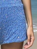 Sequin Embellished Shorts
